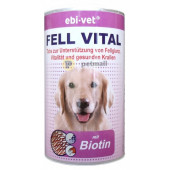 Хранителна добавка Ebi-Vet Fell Vital  за проблемна козина и кожа, с биотин 150gr